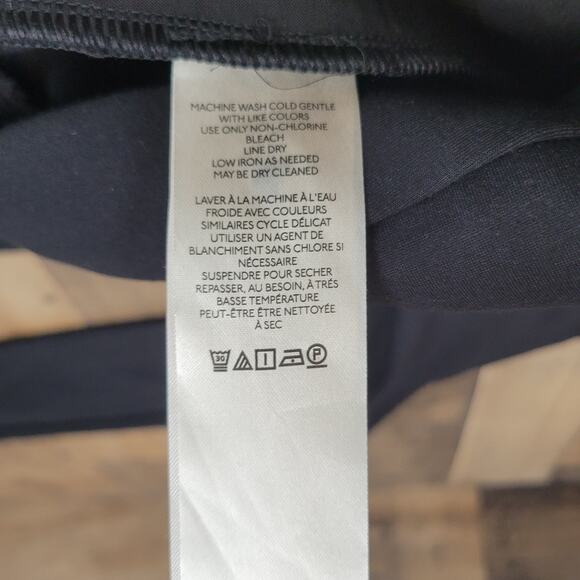 Anthropologie Maeve Zipper Ankle Dress Pants Career Office Black Preppy 0 Petite - Picture 10 of 15